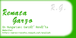 renata garzo business card