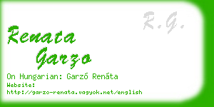 renata garzo business card